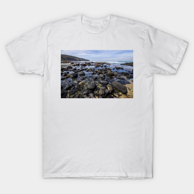 Fingal Beach, Cape Schanck, Mornington Peninsula, Victoria, Australia. T-Shirt by VickiWalsh